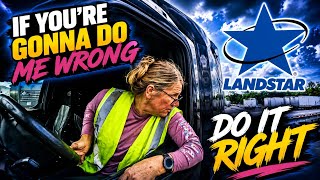 I got GOT trailer troubles / Life of a Landstar Flatbed truck driver ##femaledriver #flatbed #drive 