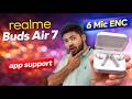 Realme Buds Air 7 TWS Earbuds with 52dB ANC | 360° Spatial Audio | 6 Mic ENC | Available on flipkart