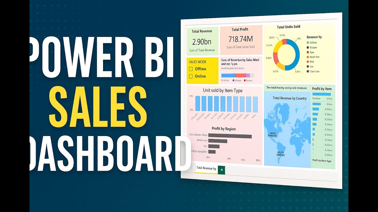 How to make Power BI Beginner Dashboard Project?? || Sales Dashboard ...