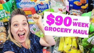 90 per WEEK GROCERY HAUL family of 4 Meal Planning With This Mum At Home