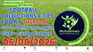 FOOTBALL PREDICTIONS TODAY 06/08/2026 SOCCER PREDICTIONS| BETTING TIPS, #betting@sports betting tips FOOTBALL PREDICTIONS TODAY 06/08/2026 SOCCER PREDICTIONS| BETTING TIPS, #betting@sports betting tips