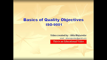 Basics of Quality Objectives - ISO 9001
