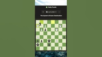 Chess.com Daily Puzzle 19 January 2024 #shorts