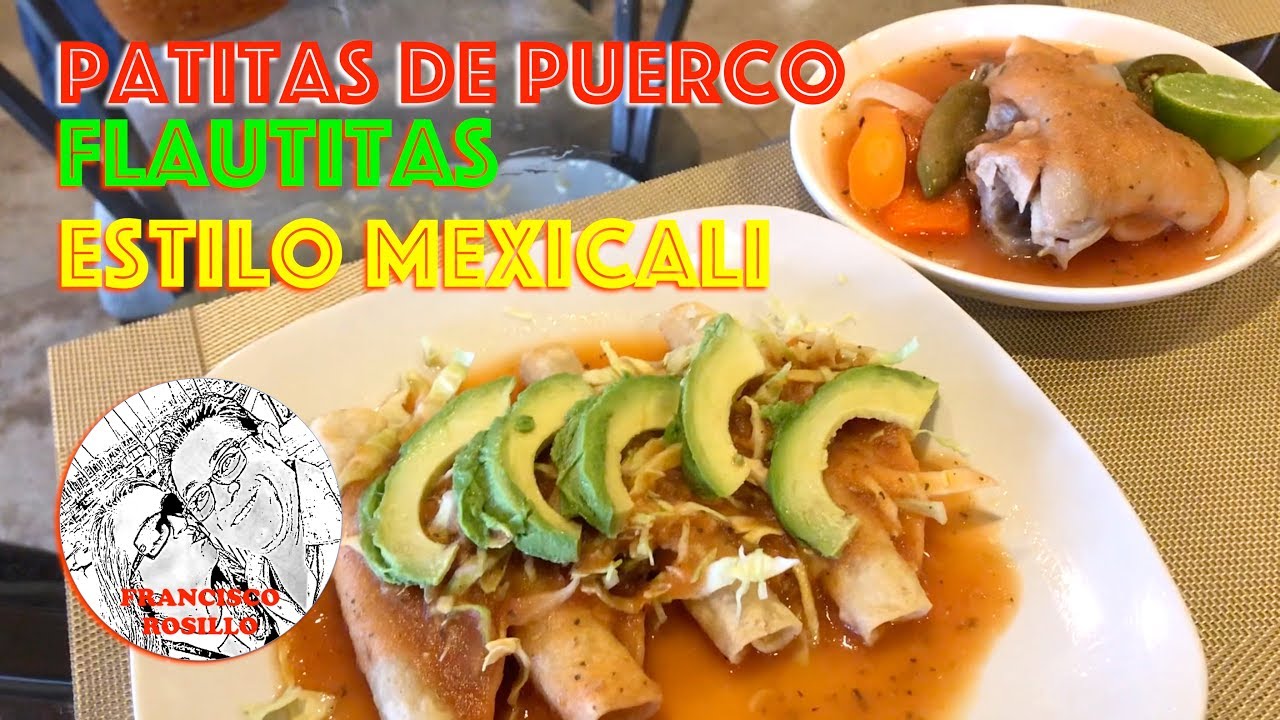 Patitas de Puerco en Vinagre y Flautas estilo Mexicali YouTube
