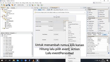 Tutorial membuat aplikasi pembayaran menggunakan netbeans