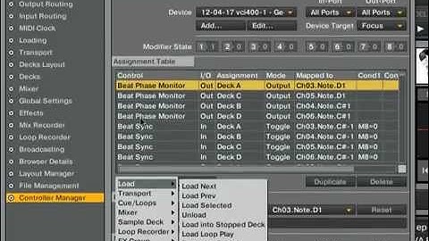 Vestax VCI-400 EGE Midi Mapping Customizing