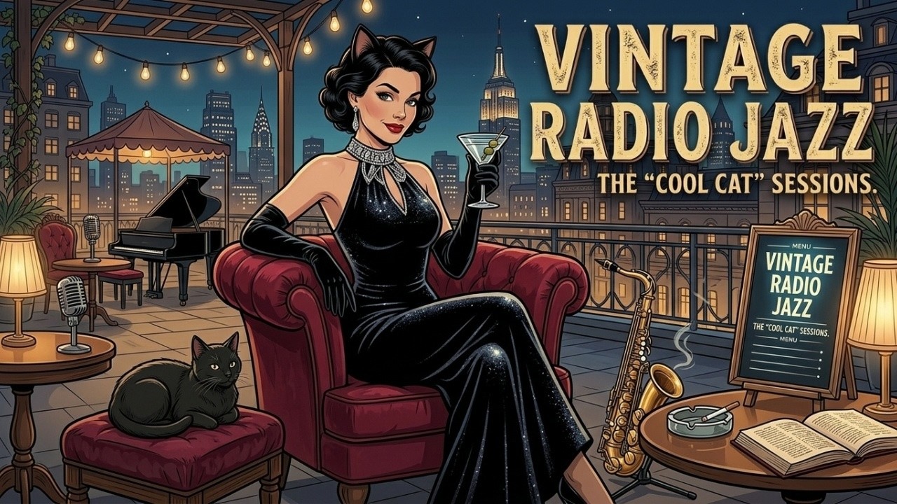 🎶 Vintage Swing Radio – Cozy Jazz Lounge for Sleep & Focus