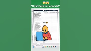 😱"TEXTSPLIT Formula Sikho 15 Seconds Me ⚡ | #excel #excelshortcuts #exceltips #exceltricks #shorts