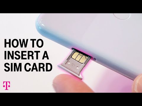 Video: How To Insert A Sim Card Into An Iphone