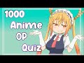 1000 anime openings quiz