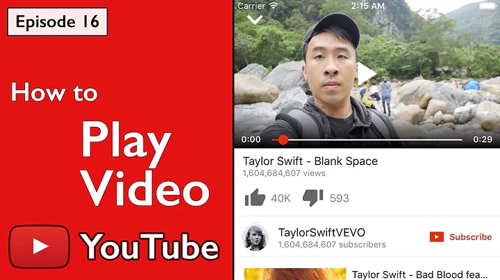 Swift: YouTube - How to Play Video with Animation using AVPlayer (Ep 16)