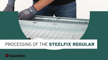 Processing of STEELFIX REGULAR: Closed square channel for facade drainage 💧