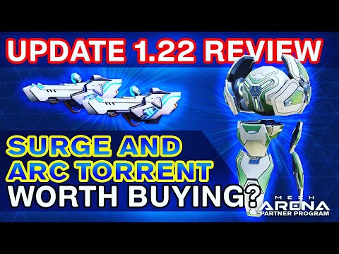 Update 1.22 Review and Gameplay - Surge and Arc Torrent - Worth Buying? | Mech Arena: Robot Showdown