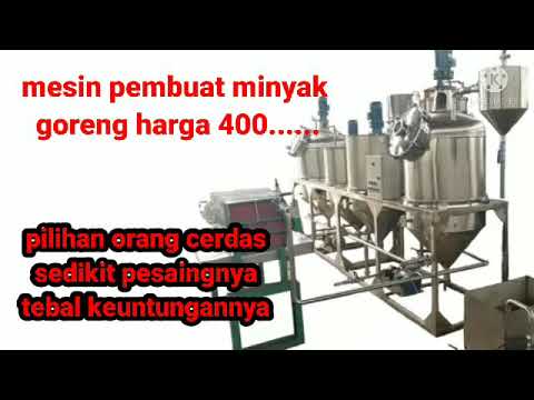 investasi di mesin pembuat minyak goreng pilihan orang jenius