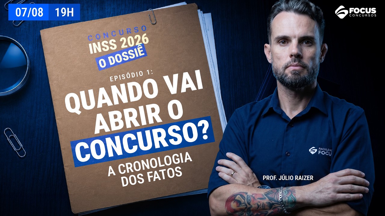 Concurso INSS 2026 | EP 1: Quando vai abrir o concurso? A cronologia dos fatos