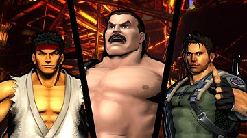 UMvC3 - Ryu, Haggar and Chris - Very Hard Longplay