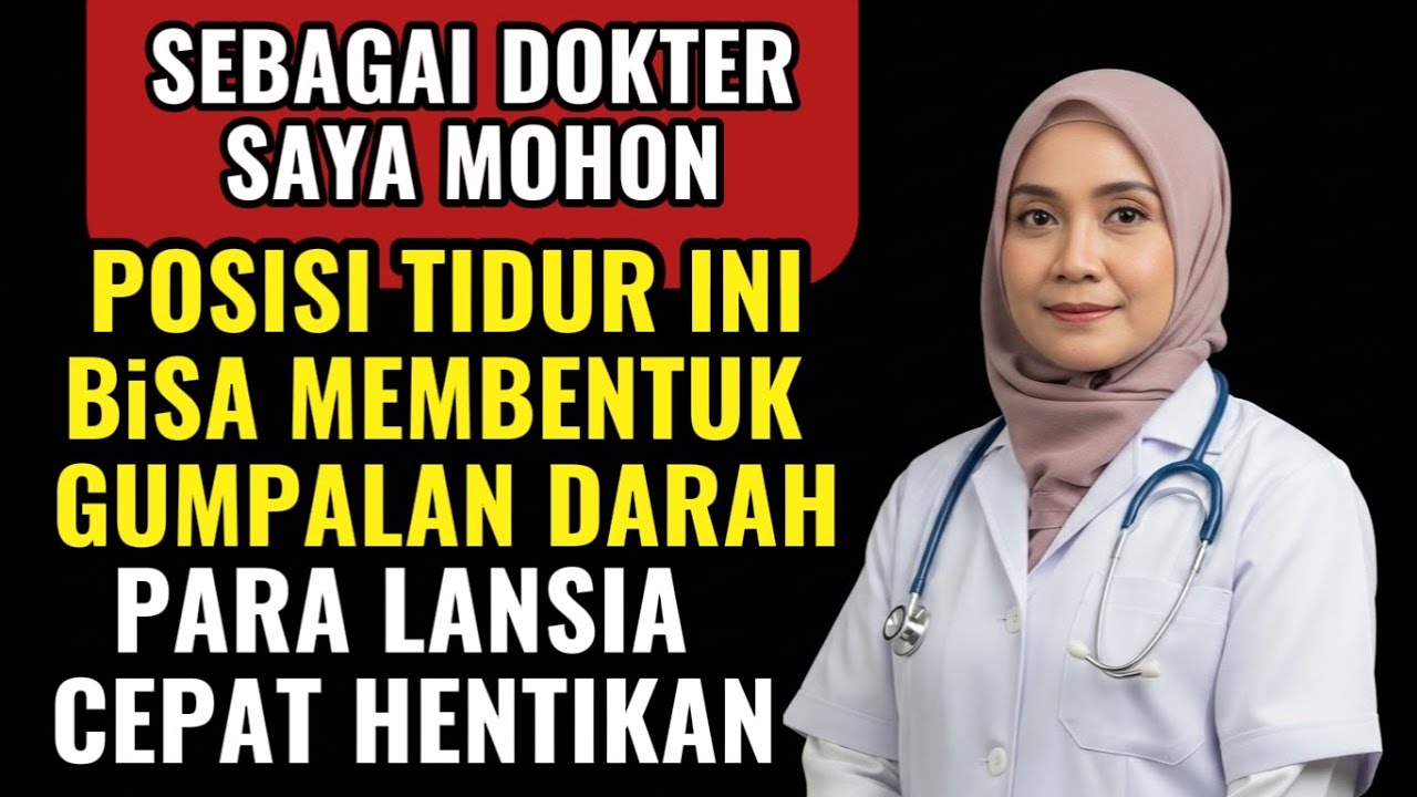 KESEHATAN LANSIA : POSISI YANG MENEYEBABKAN STROKE MENDADAK SAAT TIDUR LANSIA WAJIB TAU‼️