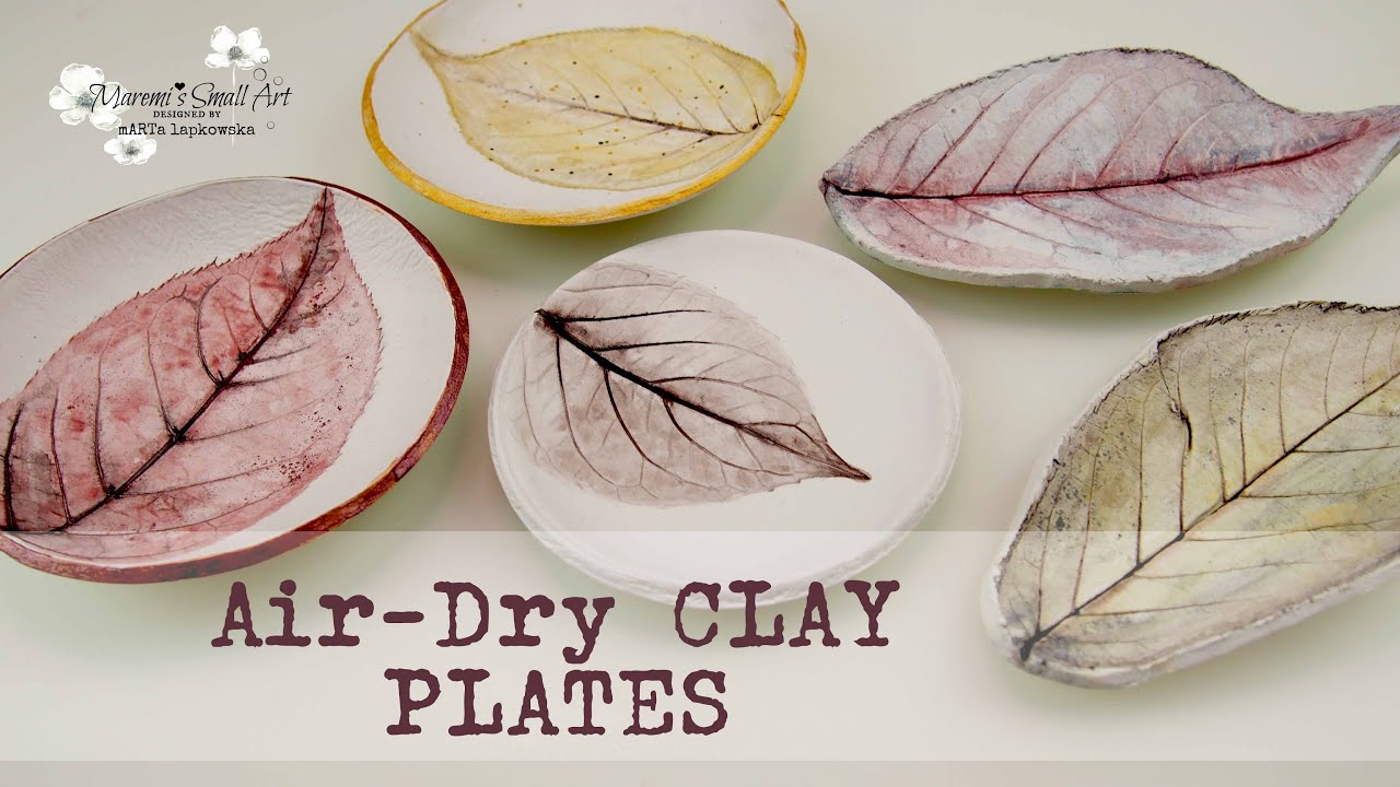 Air Dry Clay Botanical Necklaces