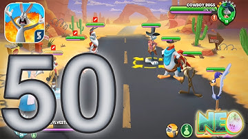 Looney Tunes World of Mayhem: Gameplay Walkthrough Part 50 - Desert Act 2 Complete (iOS, Android)