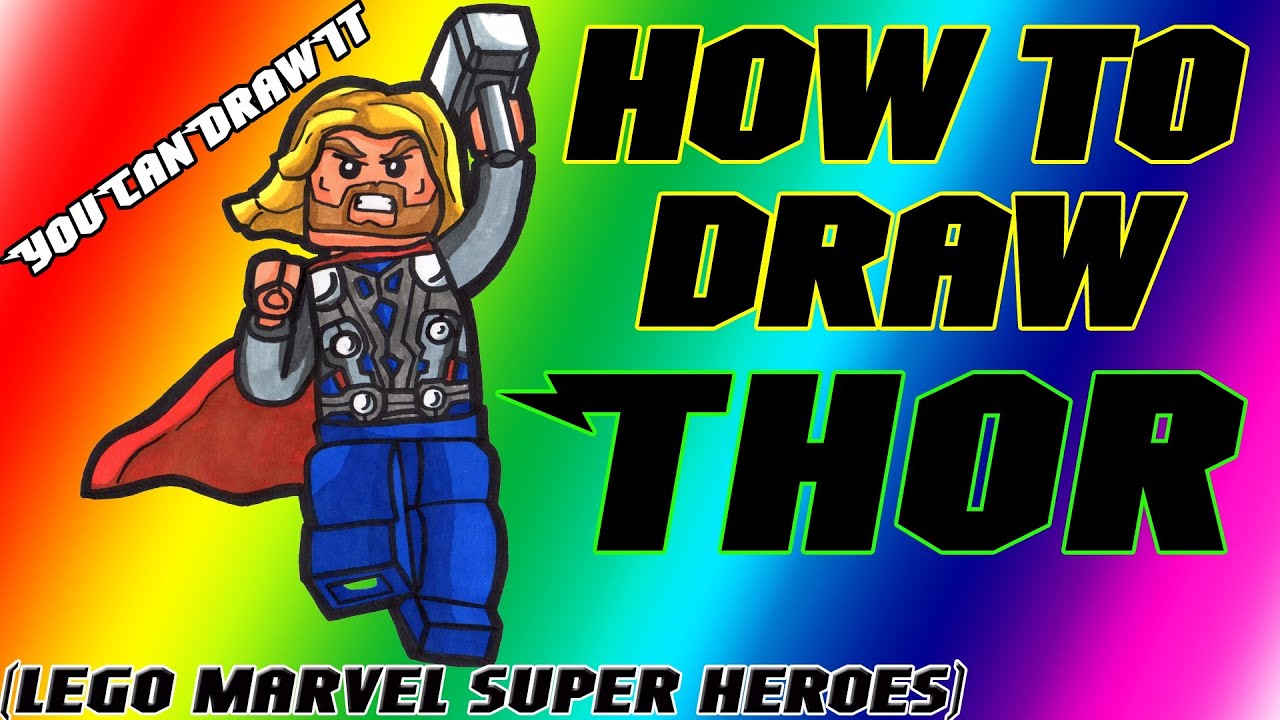 How To Draw Thor from Lego Marvel Super Heroes YouCanDrawIt ツ 1080p HD