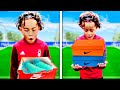 Surprising a kid with his dream 1000 football boots emotional