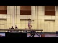 Beam routine gymnastics