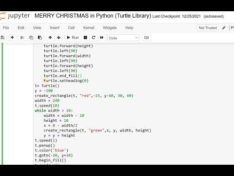 MERRY CHRISTMAS using Python