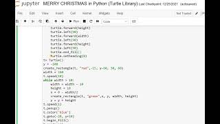 MERRY CHRISTMAS using Python