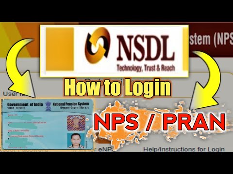CRA NSDL : How to CRA NSDL PRAN login How To NPS Login / PRAN Login