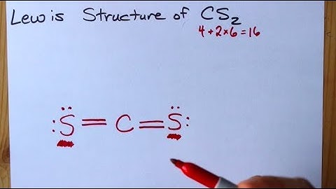 How to Draw the Lewis Structure of CS2 (carbon disulfide)