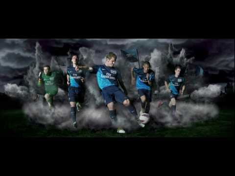 The New Arsenal 2011/12 Away Kit. Available 28.07.2011. For more information visit: http://www.facebook.com/Arsenal or http://www.arsenal.com.