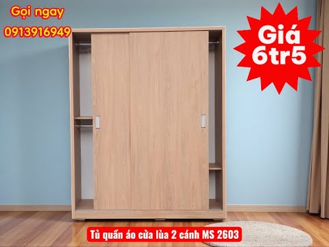 Tủ quần áo 2 cửa lùa tiện dụng | Thiết kế hiện đại cho mọi không gian