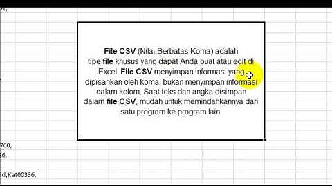 Mengubah File CSV ke File Excel dengan mudah