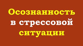 Осознанность в стрессовой ситуации