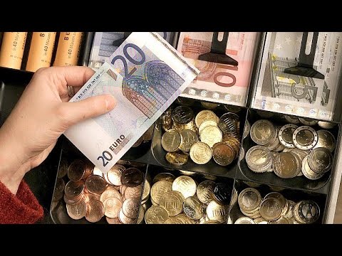 mini ... marché Affaires Gardien de changement stalle Euro monnaie monnaie changement organisateur 