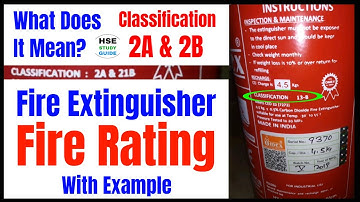 Fire Rating With Example || Fire Rating of Fire Extinguisher || Class A/B Fire Rating || Fire Rating