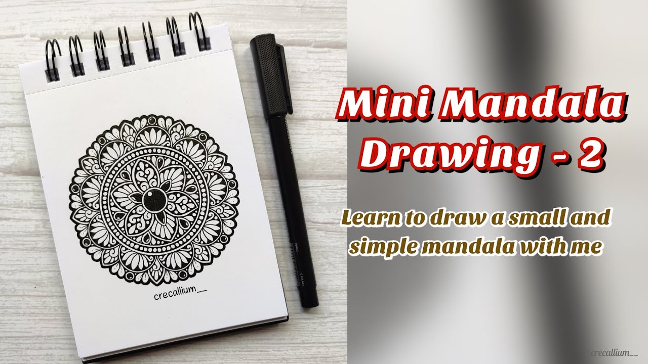 Mini Mandala Patterns Let's make a mini mandala | Mandala drawing | Mandala patterns - YouTube