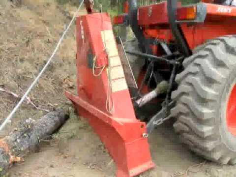 Farmi winch blade for tractor logging