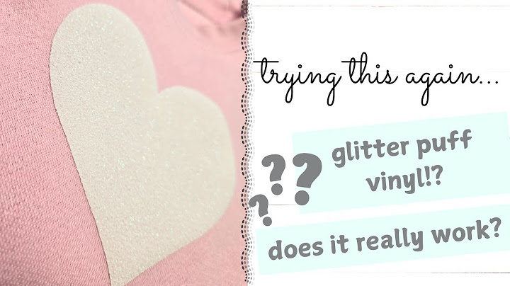 Testing Again: Does Glitter Puff Vinyl Actually Work? | #ironon #puffvinyl