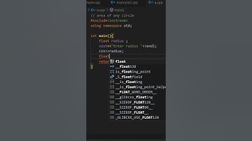 Area of any Circle with C++  #coding #shorts