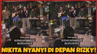 NIKITA MIRZANI NYANYI LAGU PESAN TERAKHIR DI DEPAN RIZKY IRMANSYAH! NETIZEN: 'SEMOGA BERJODOH'