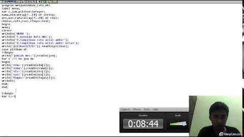 video tutorial menggunakan pascal