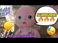 Baby Alive Gets Sunburned! Emma Fakes A Sunburn? Collab With BabyDollsAreMyThing!
