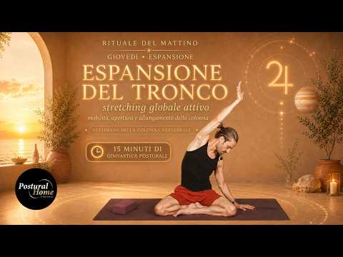 Video Stretching Globale Attivo per la Colonna: 15 Minuti per Allungare e Liberare il Tronco