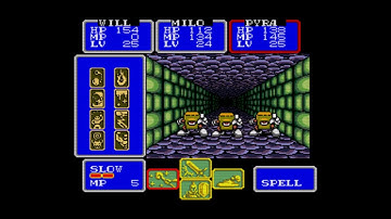 (Sega Genesis) Shining In The Darkness - Ch.6-1: Ascending the Labyrinth Proper - Level 2 - Part 1.