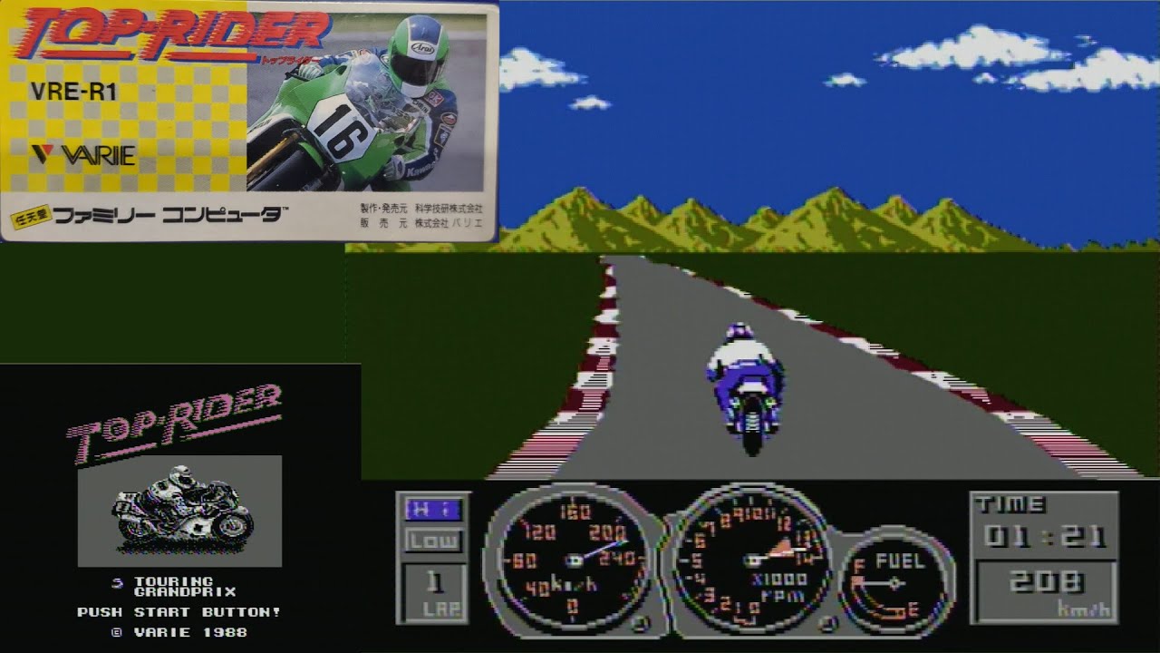 Top Rider Famicom Famicom - Top Rider - YouTube