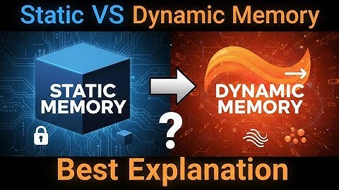 Static vs Dynamic Memory Simple Explanation Memory Management in C | Stack vs Heap Dynamic Memory.