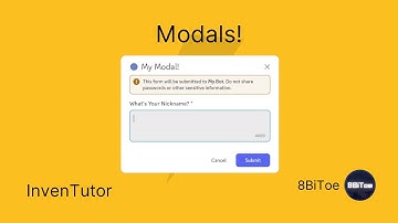 How to use Modals - Inventor.gg Bot Tutorial