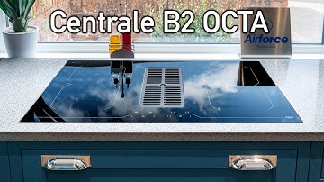 Airforce Centrale B2 Octa 86cm Induction Hob With Extraction - Devine Distribution