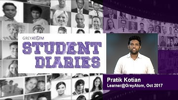 Pratik Kotian Testimonial | Student Diaries | Data Science | GreyAtom
